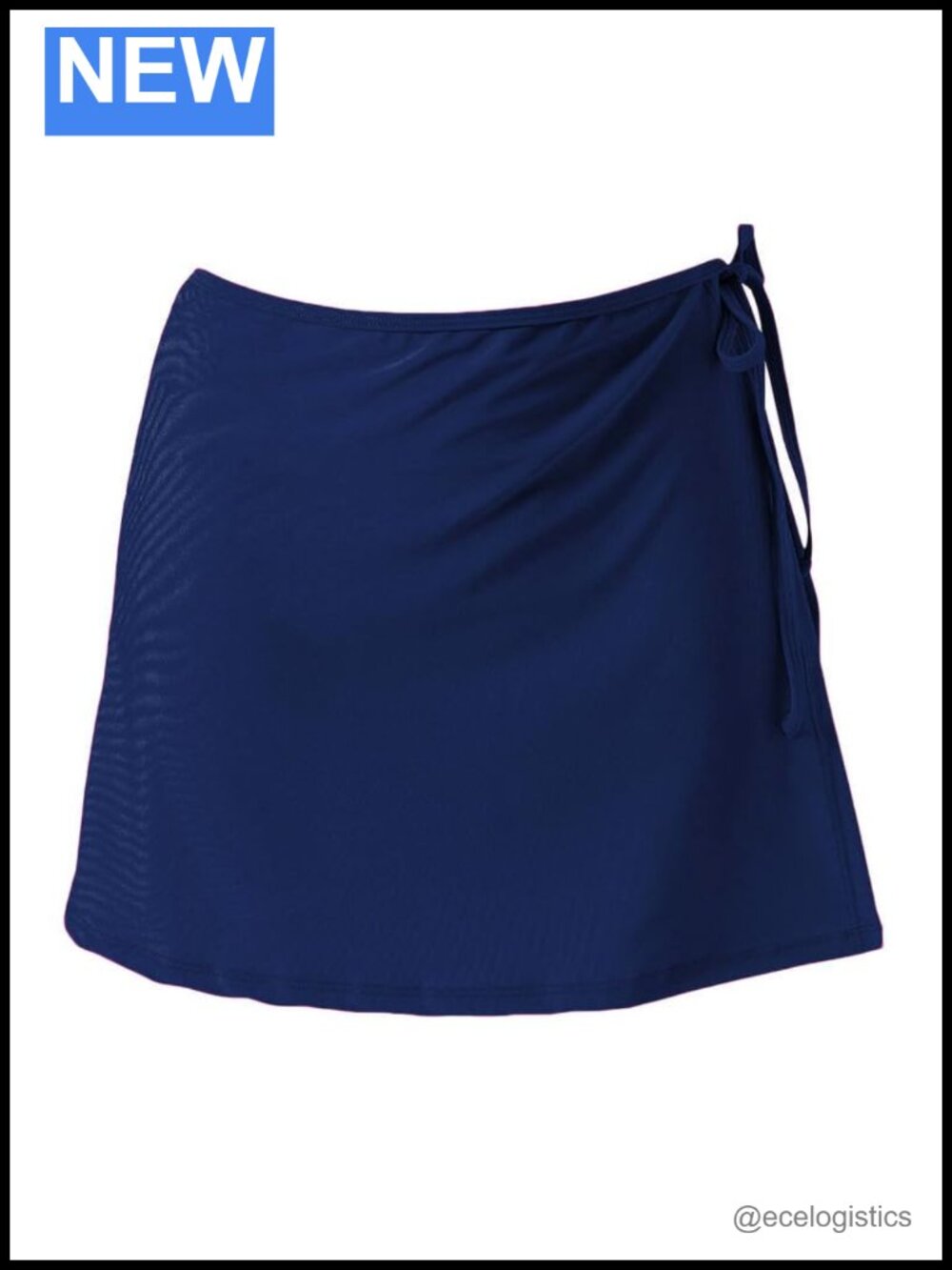 Women's Tie Side Wrap Swimwear Cover-up, Solid Color Swim Skirt